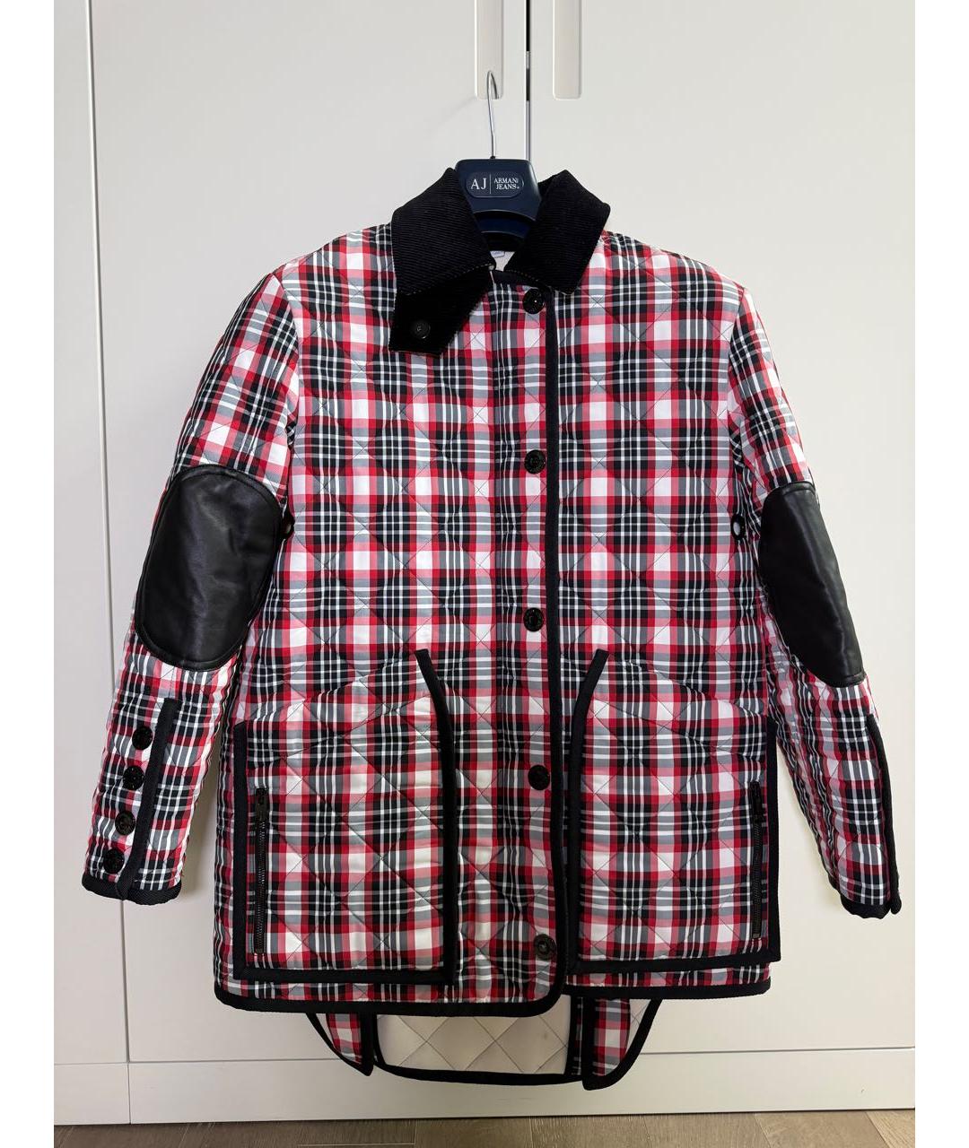 BURBERRY Красная полиамидовая куртка, фото 9