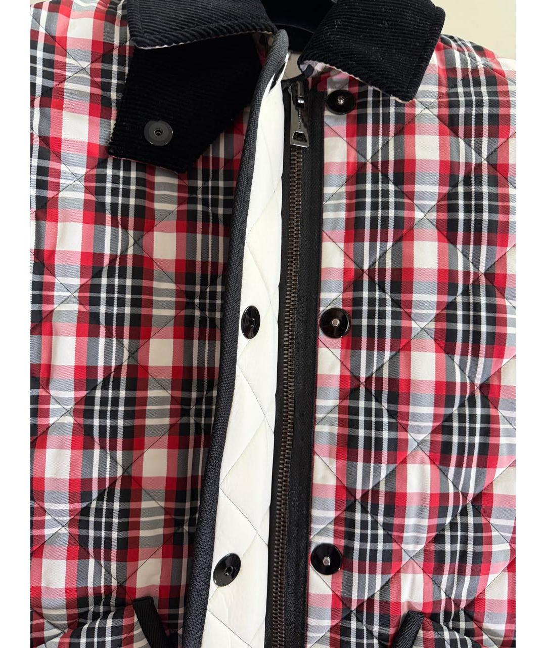 BURBERRY Красная полиамидовая куртка, фото 6
