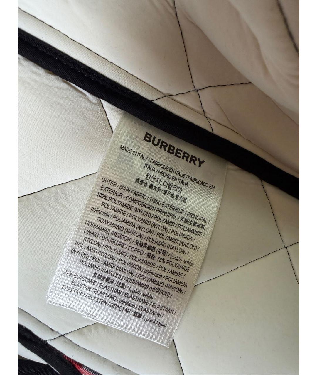 BURBERRY Красная полиамидовая куртка, фото 8