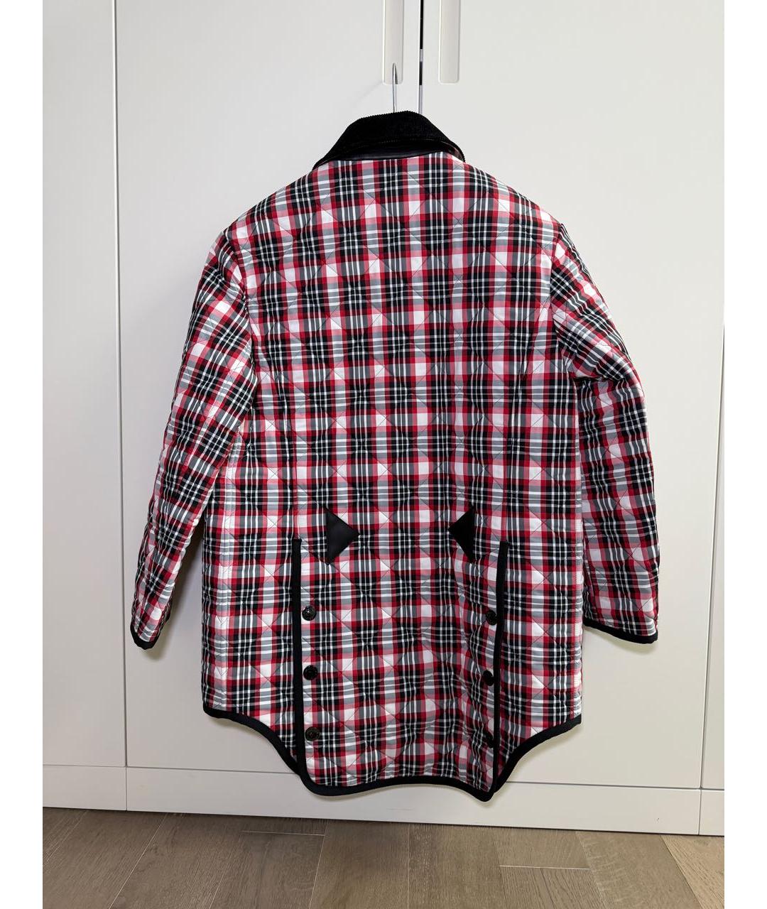 BURBERRY Красная полиамидовая куртка, фото 2