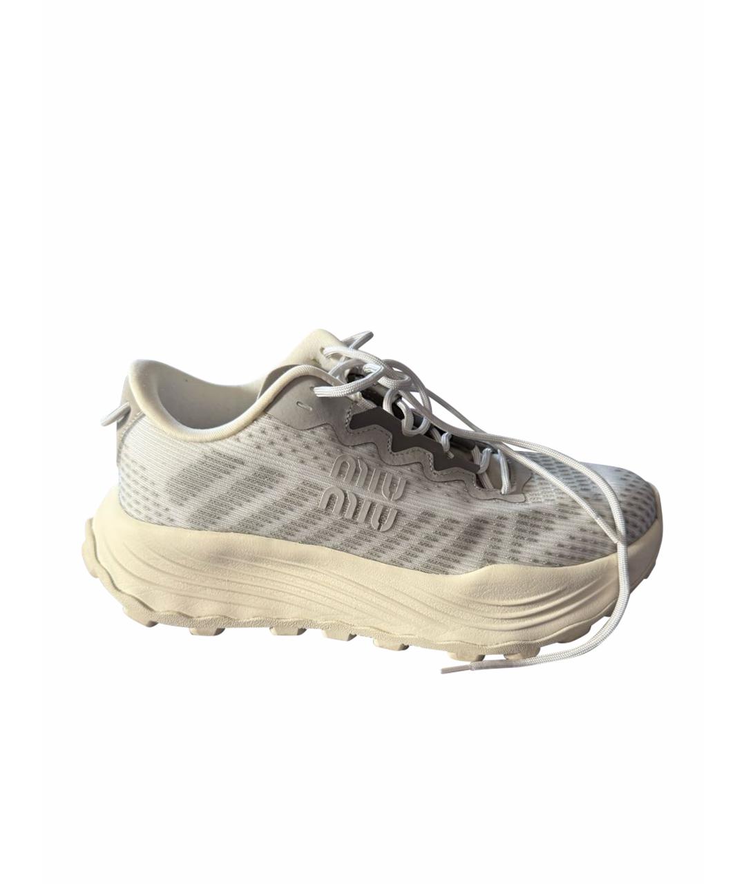 MIU MIU Серые кроссовки, фото 1