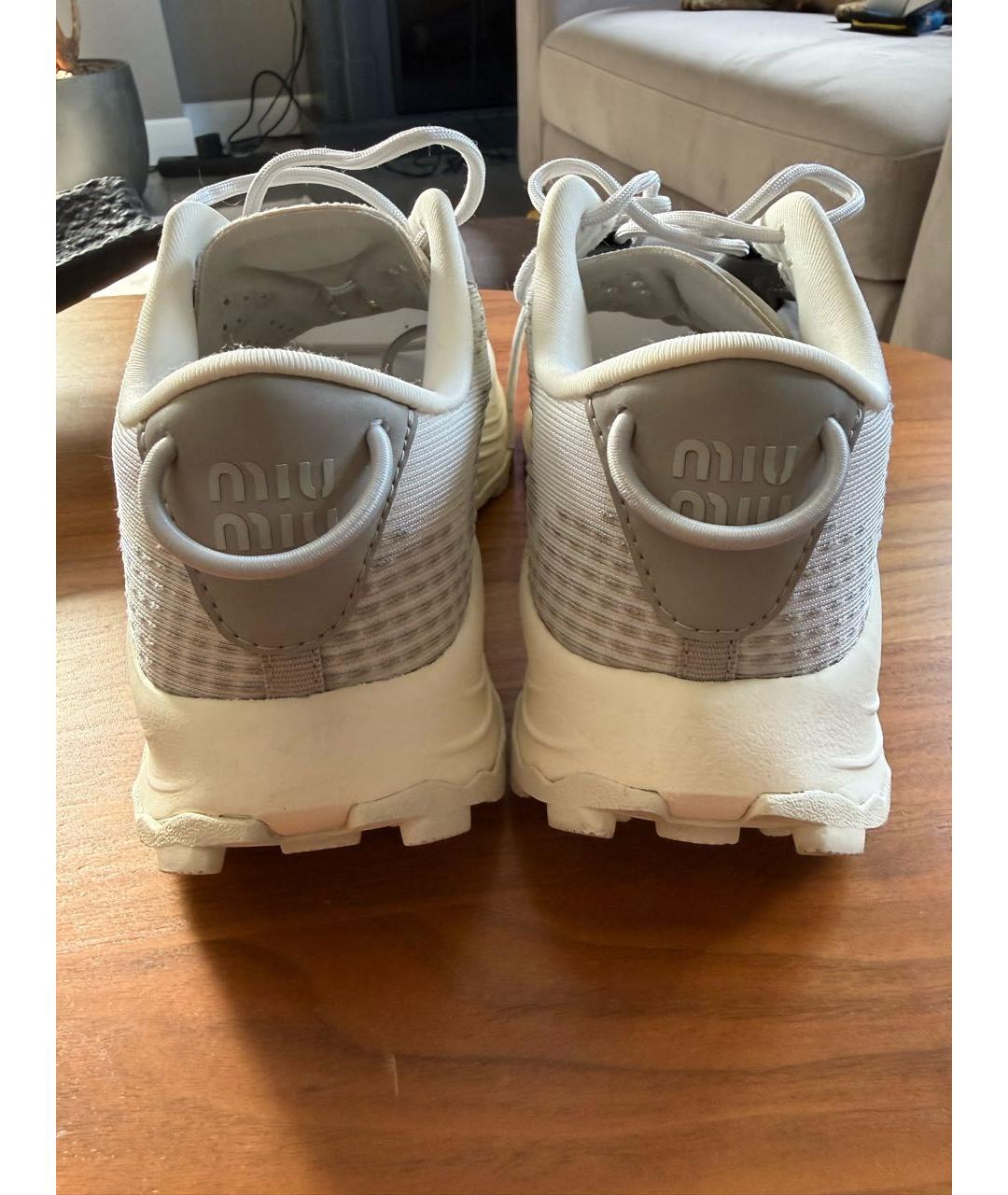 MIU MIU Серые кроссовки, фото 4