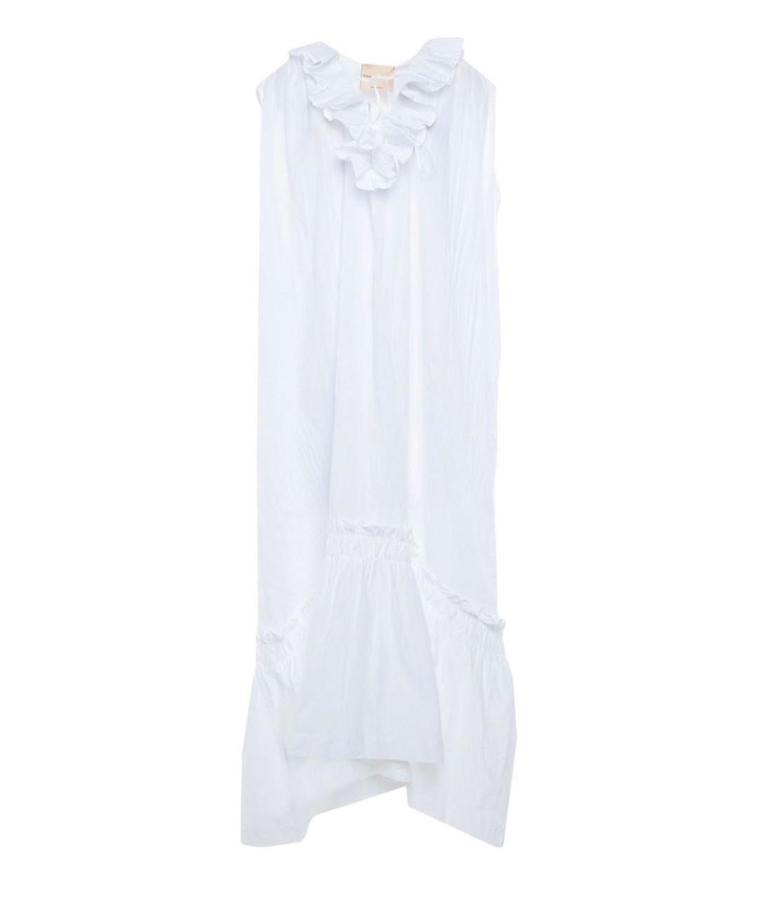 ERIKA CAVALLINI Белое хлопковое коктейльное платье, фото 9