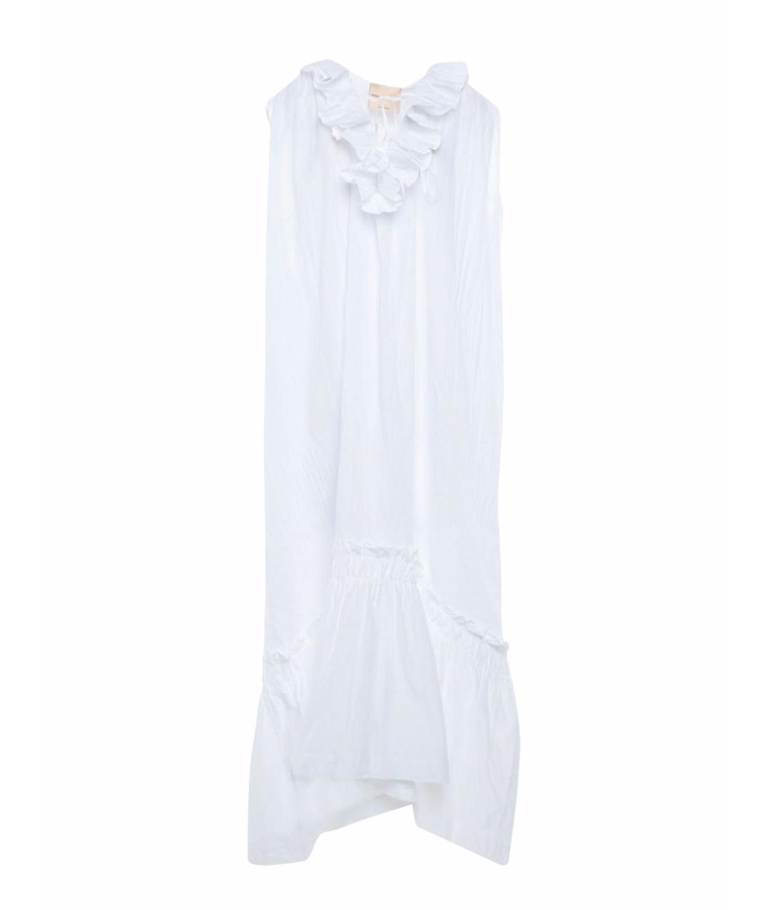 ERIKA CAVALLINI Белое хлопковое коктейльное платье, фото 1