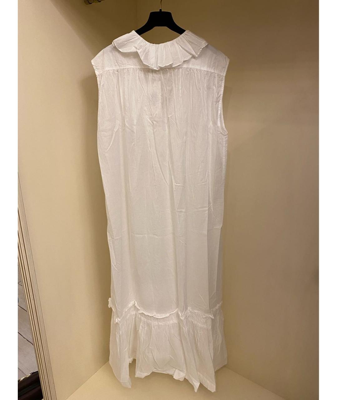 ERIKA CAVALLINI Белое хлопковое коктейльное платье, фото 6