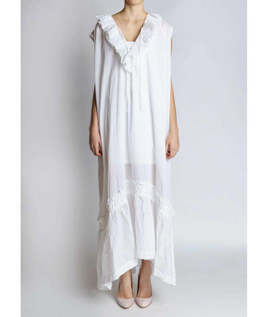 ERIKA CAVALLINI Белое хлопковое коктейльное платье, фото 2