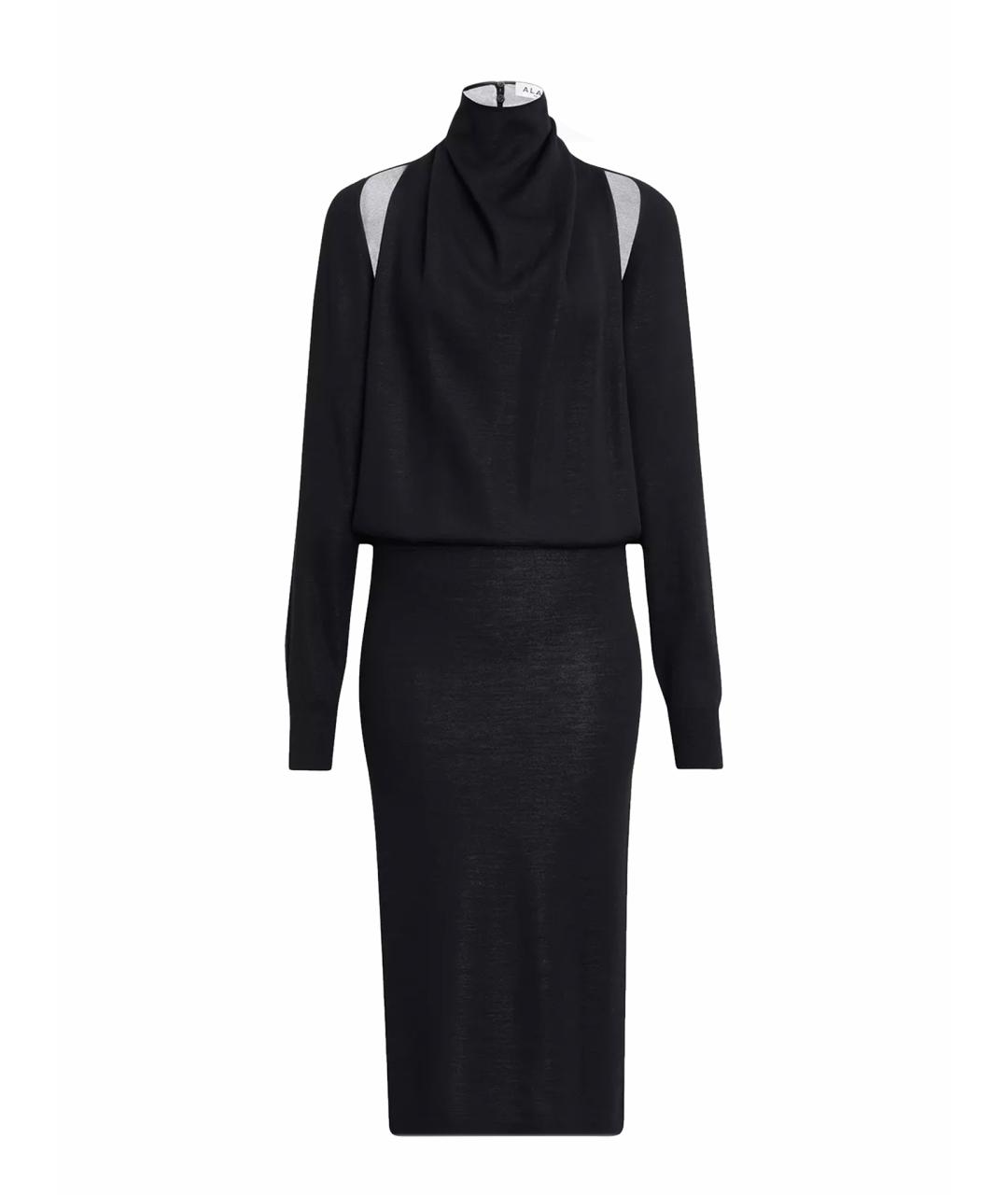 ALAIA Черное вискозное коктейльное платье, фото 1