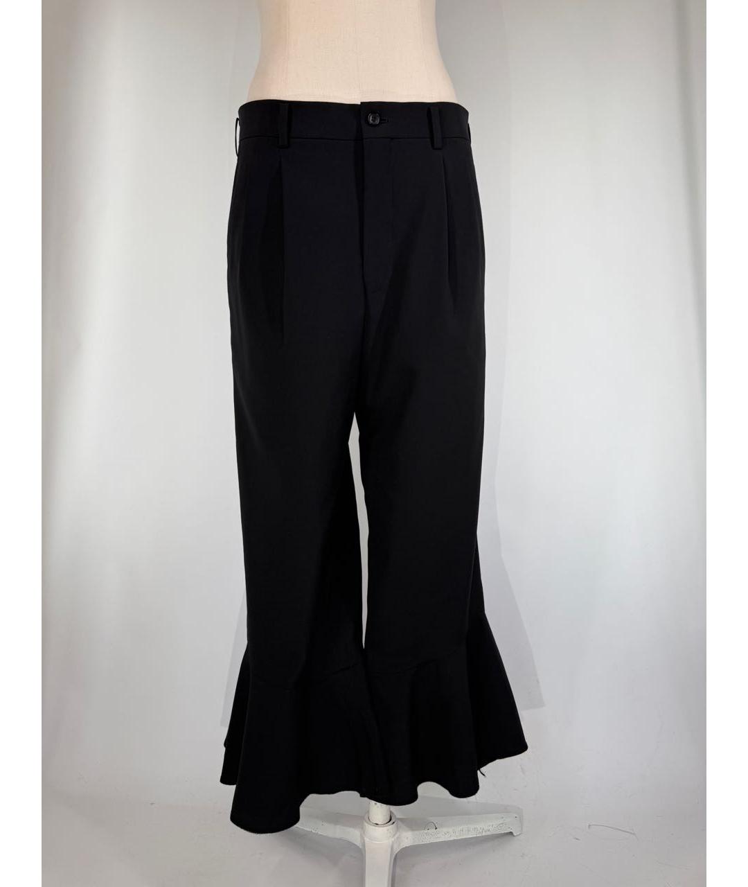 COMME DES GARÇONS Черные шерстяные брюки широкие, фото 7
