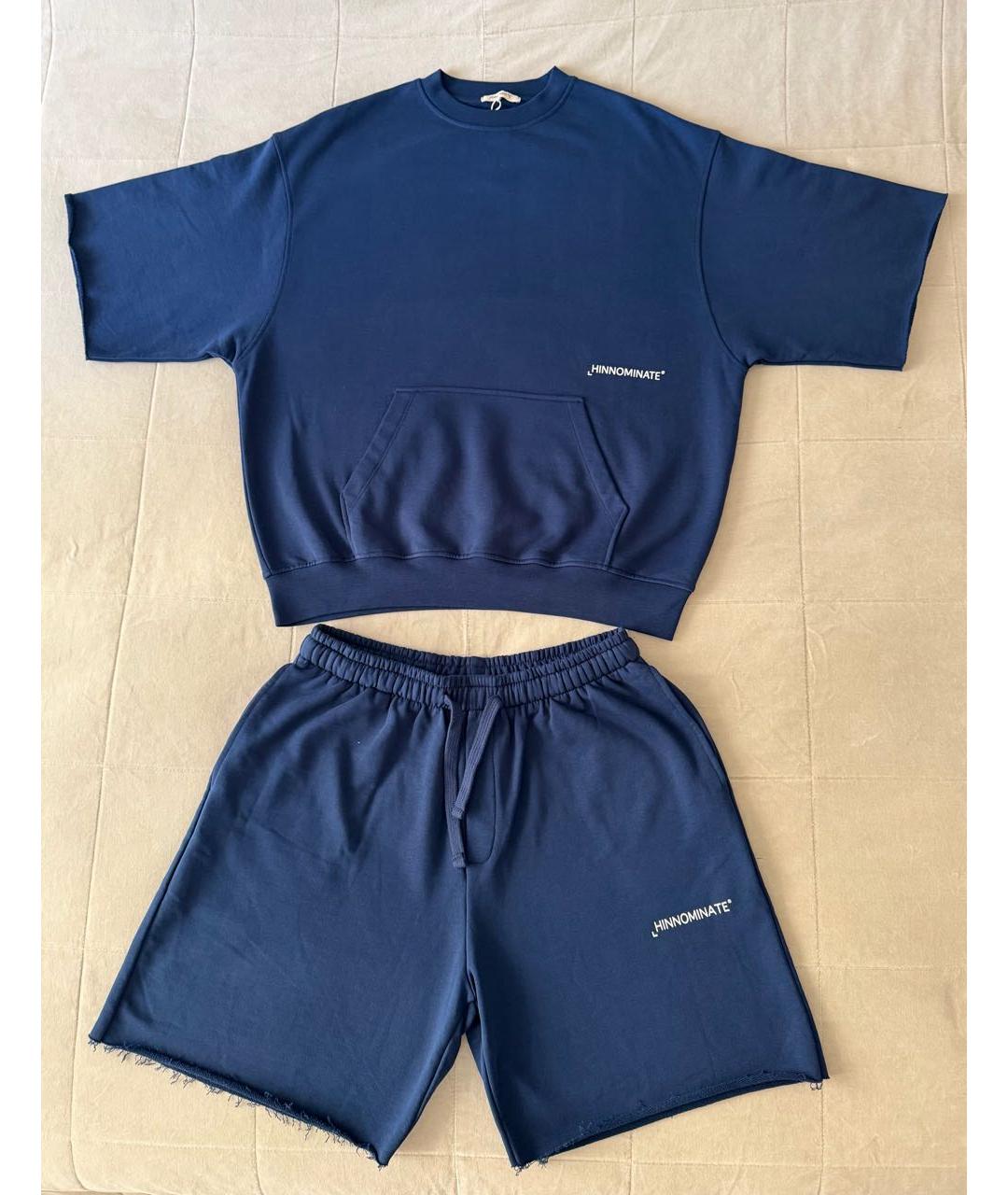 HINNOMINATE Темно-синий хлопковый спортивный костюм, фото 6
