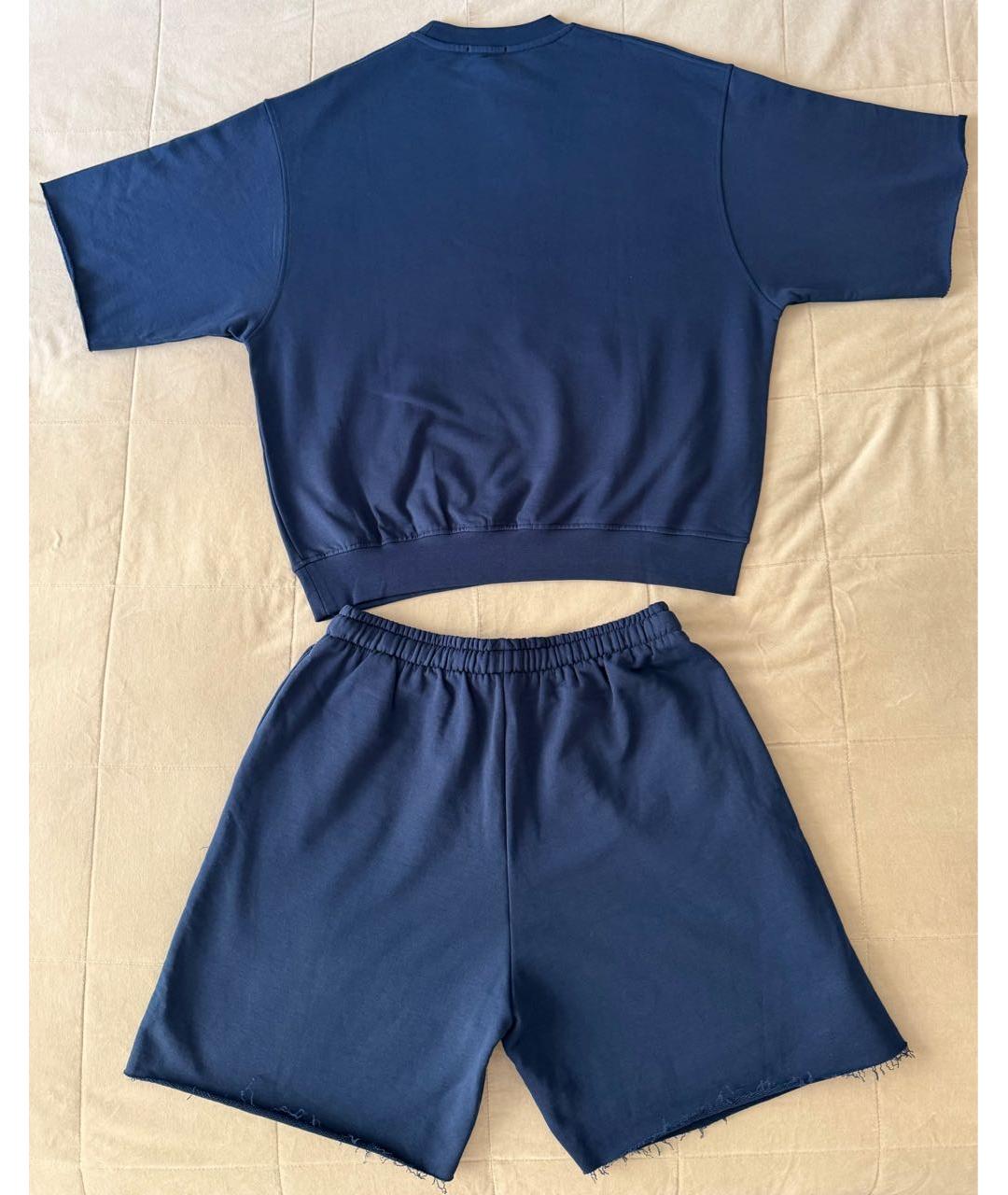 HINNOMINATE Темно-синий хлопковый спортивный костюм, фото 2