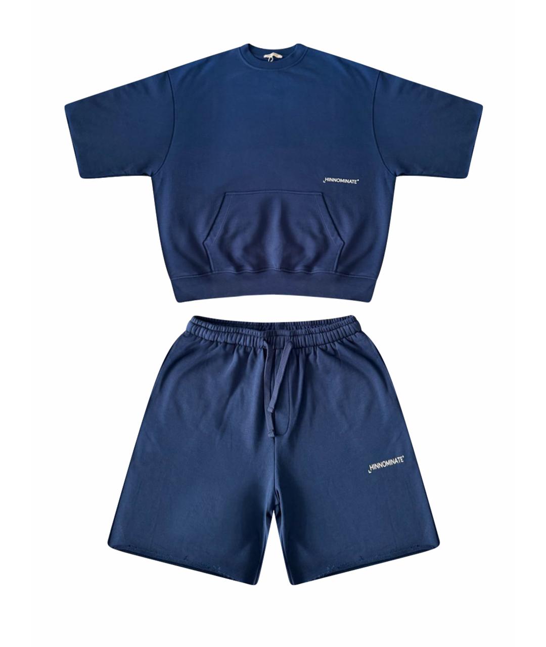 HINNOMINATE Темно-синий хлопковый спортивный костюм, фото 1