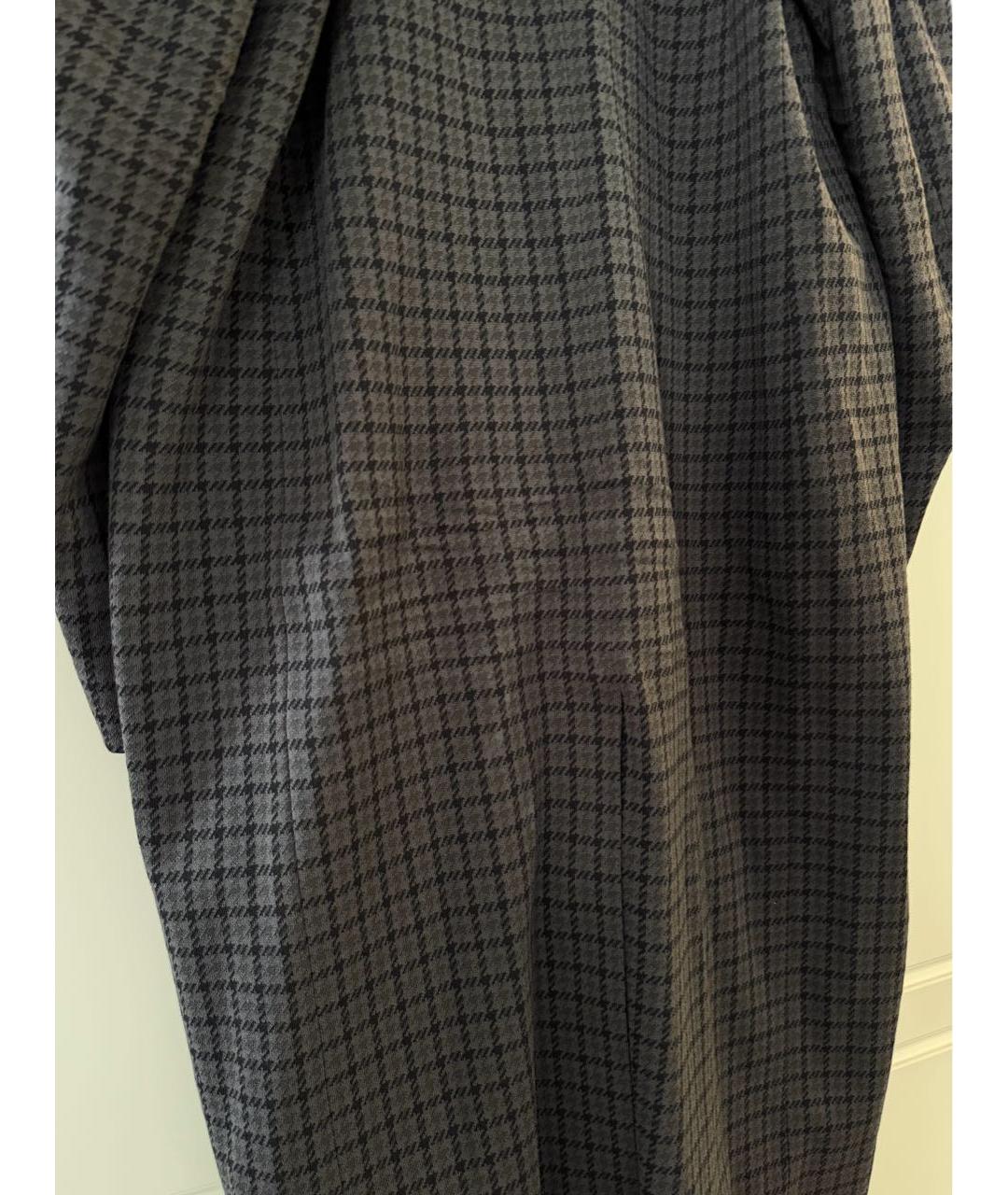 BALENCIAGA Антрацитовое шерстяное пальто, фото 4