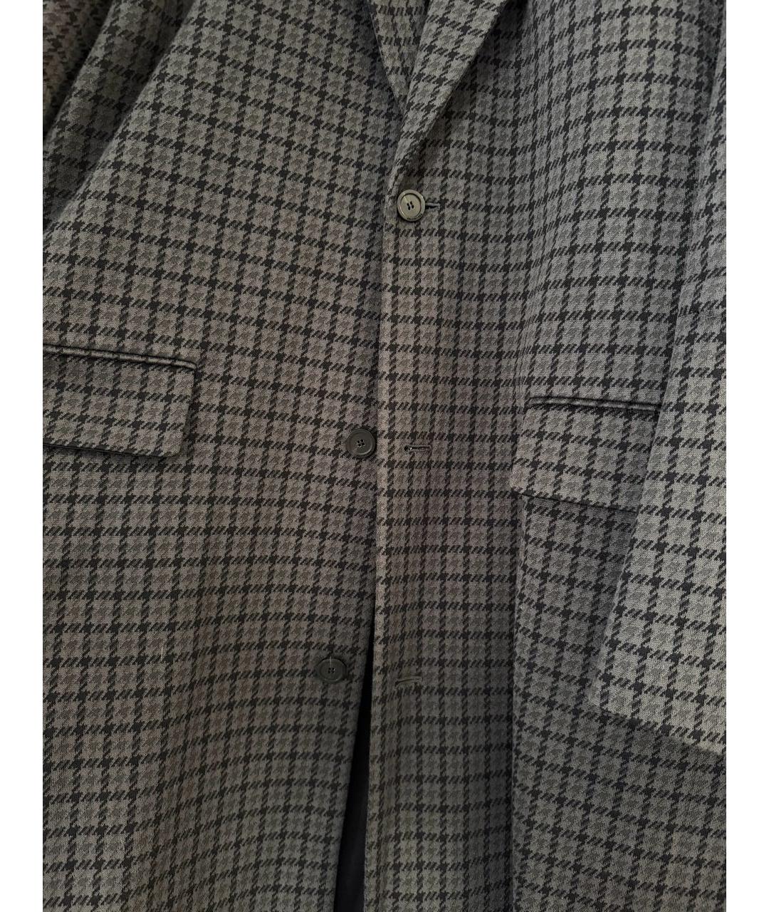 BALENCIAGA Антрацитовое шерстяное пальто, фото 3