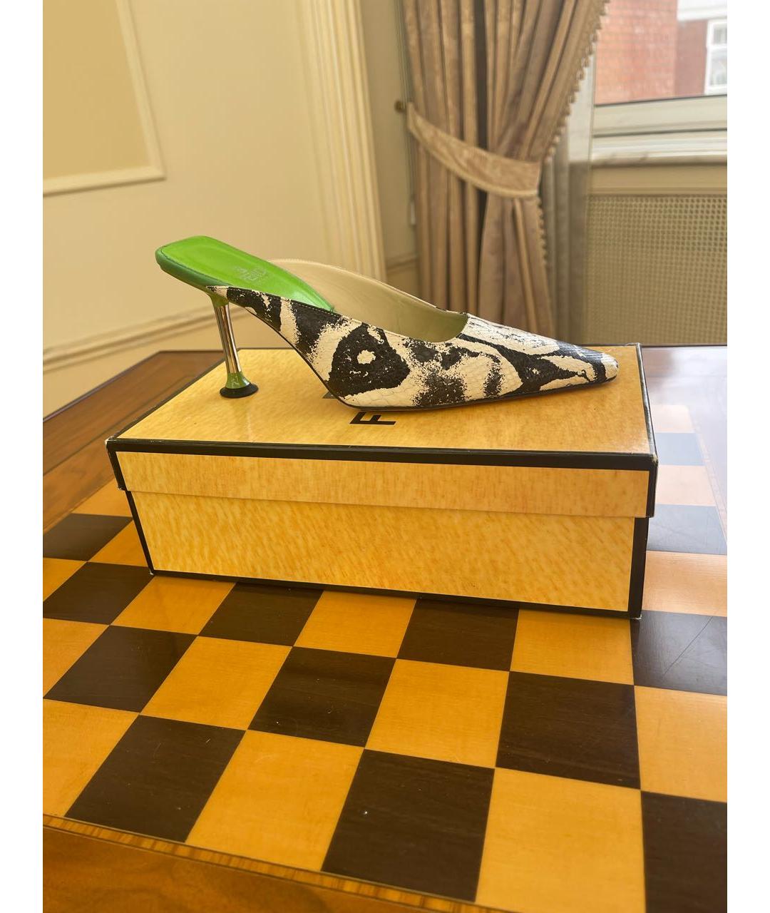 FENDI Мюли из экзотической кожи, фото 9