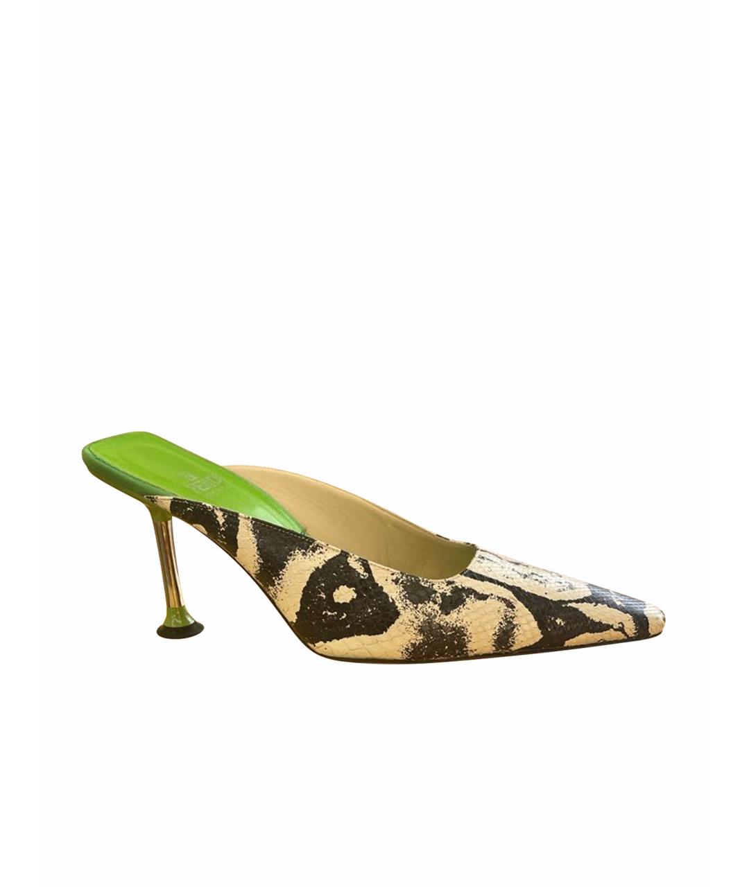 FENDI Мюли из экзотической кожи, фото 1