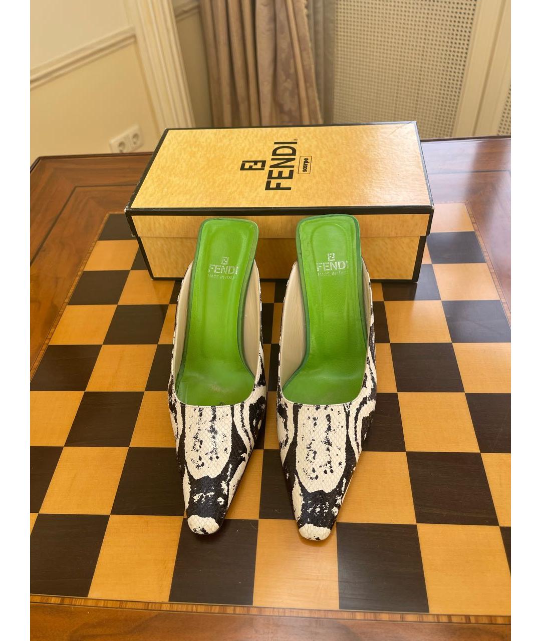 FENDI Мюли из экзотической кожи, фото 2