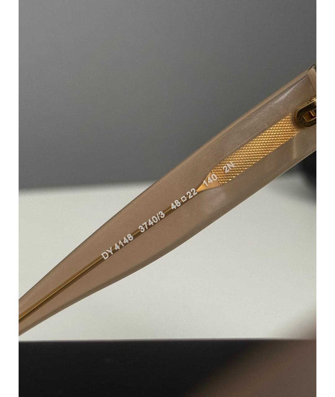 DKNY Коричневые пластиковые солнцезащитные очки, фото 5