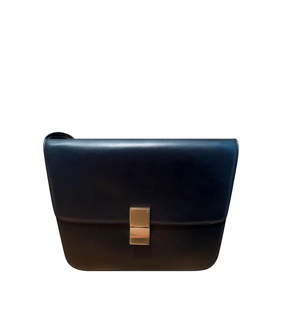 CELINE Черная сумка через плечо из искусственной кожи, фото 1