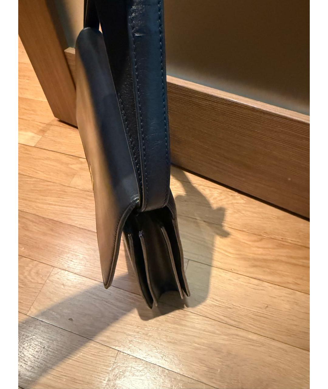 CELINE Черная сумка через плечо из искусственной кожи, фото 2