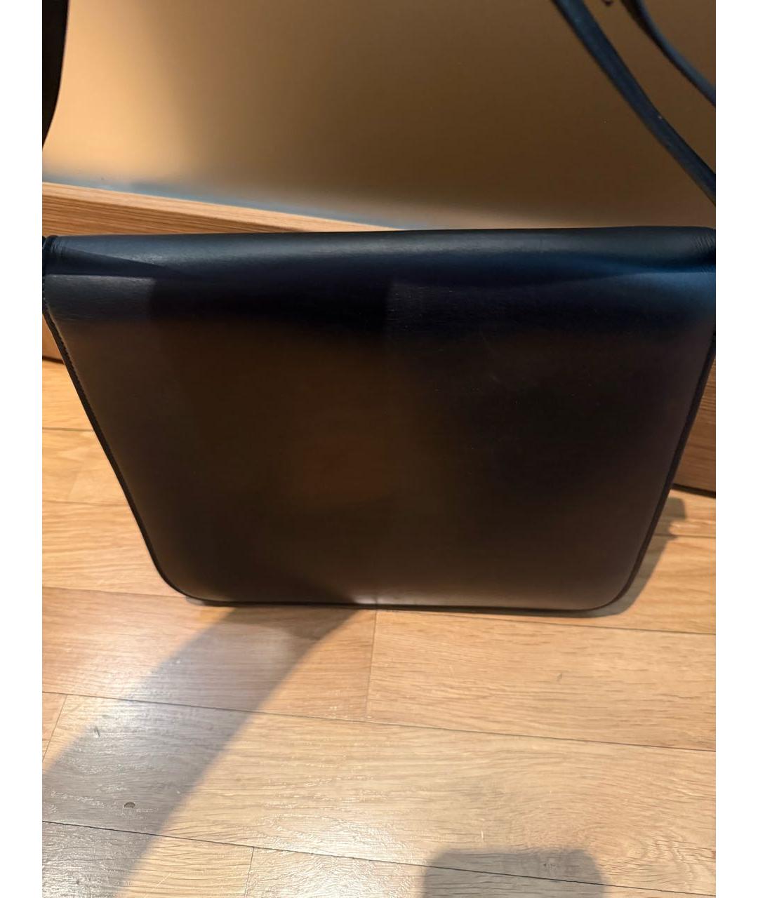 CELINE Черная сумка через плечо из искусственной кожи, фото 3