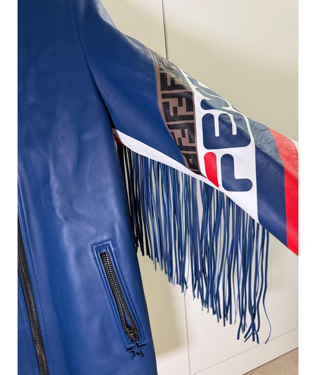 FENDI Мульти кожаная куртка, фото 6