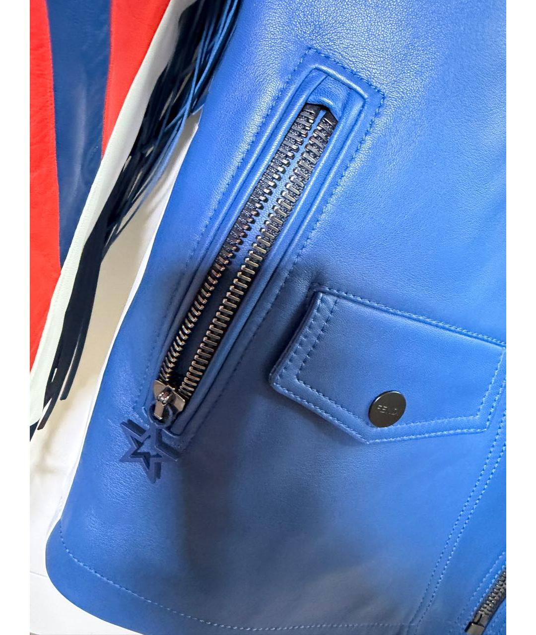 FENDI Мульти кожаная куртка, фото 4