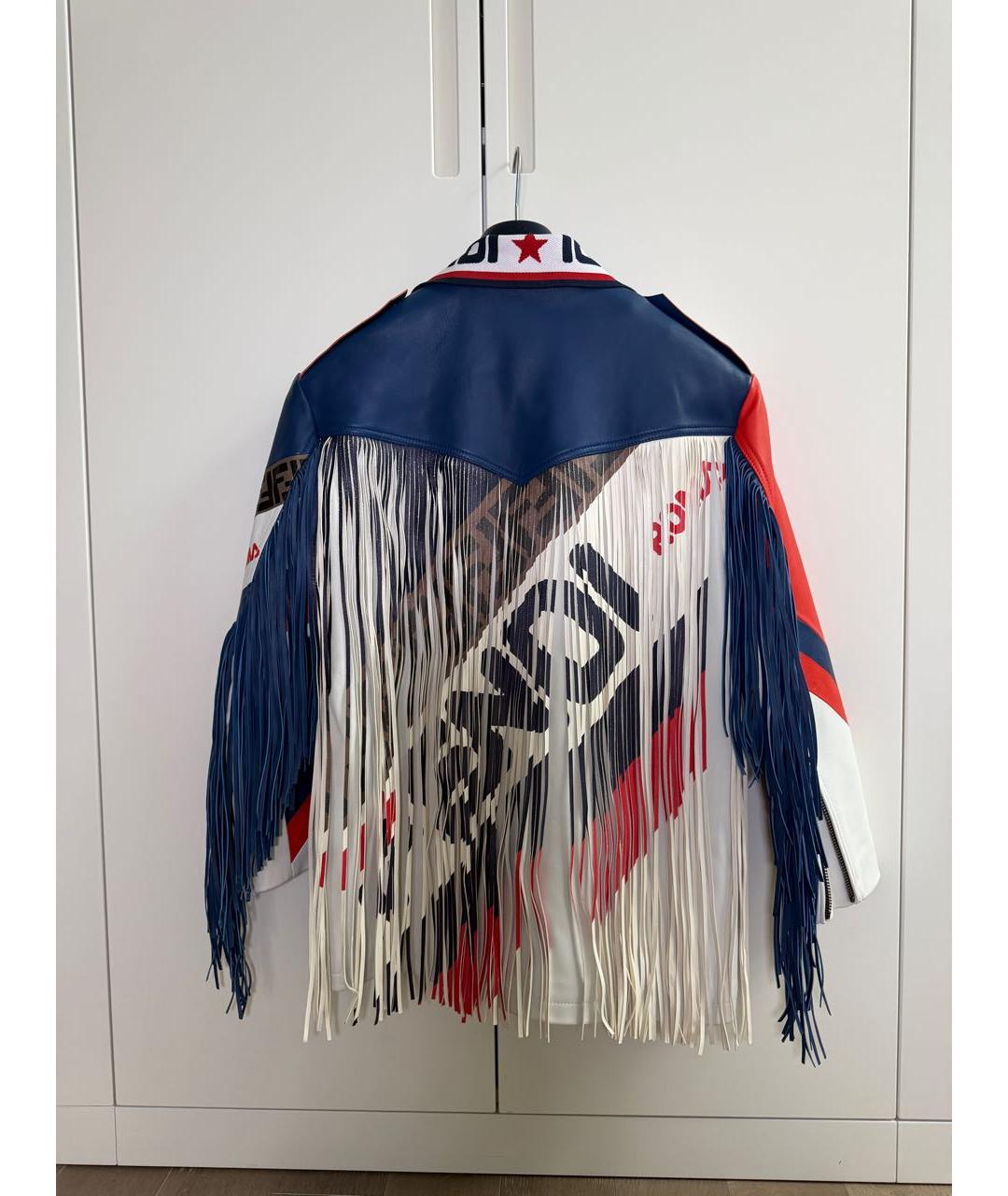 FENDI Мульти кожаная куртка, фото 2