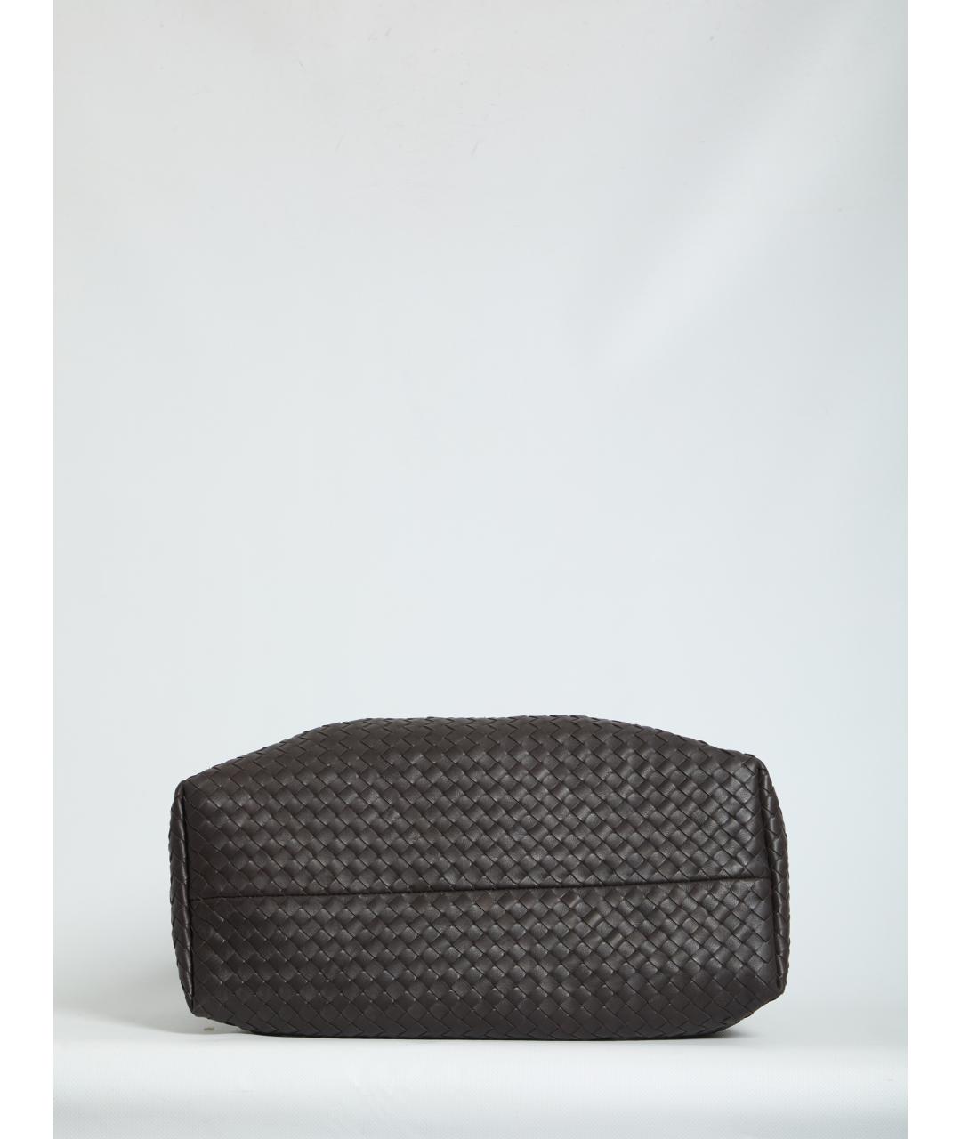 BOTTEGA VENETA Коричневая кожаная сумка тоут, фото 3