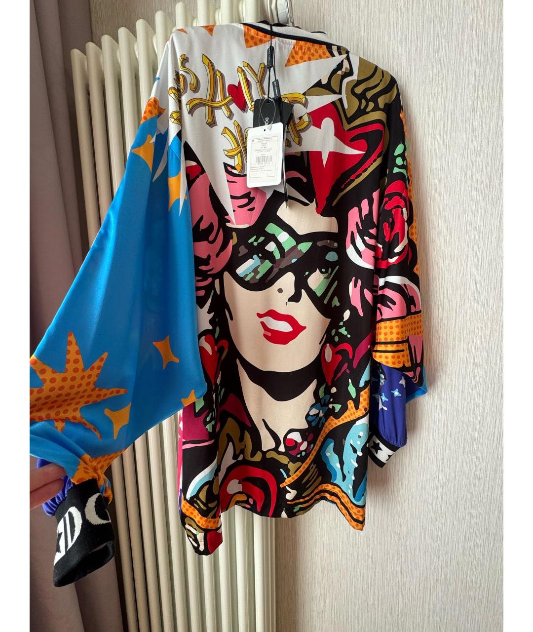 DOLCE&GABBANA Мульти полиэстеровое повседневное платье, фото 2