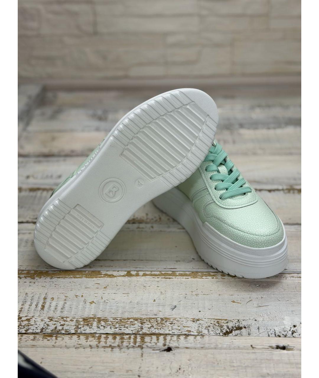 BOGNER Бирюзовые кожаные кеды, фото 7