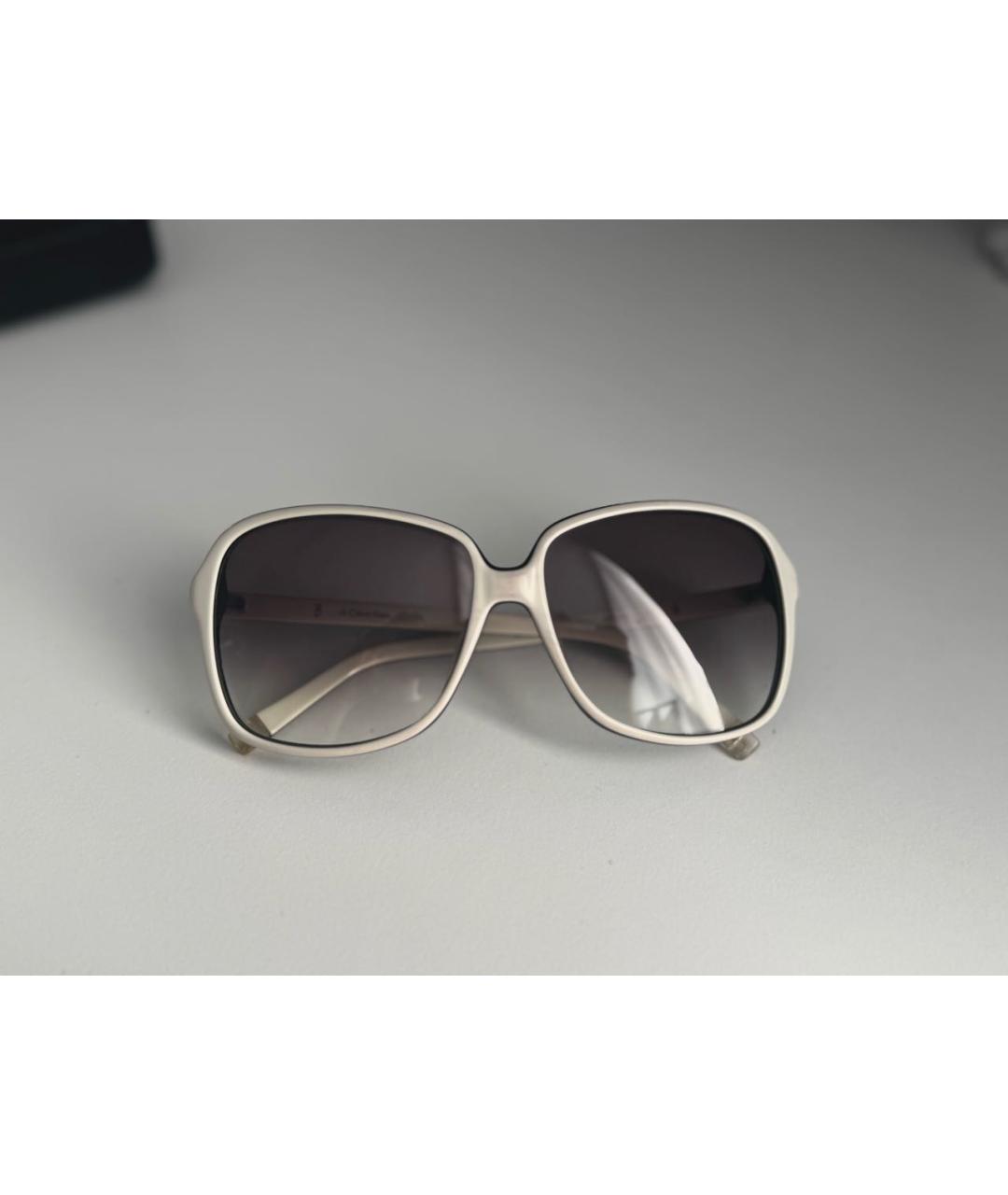 CALVIN KLEIN Черные пластиковые солнцезащитные очки, фото 7