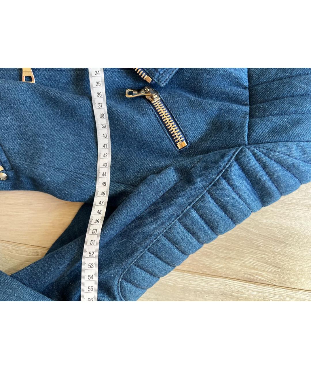 BALMAIN Синяя деним куртка, фото 6
