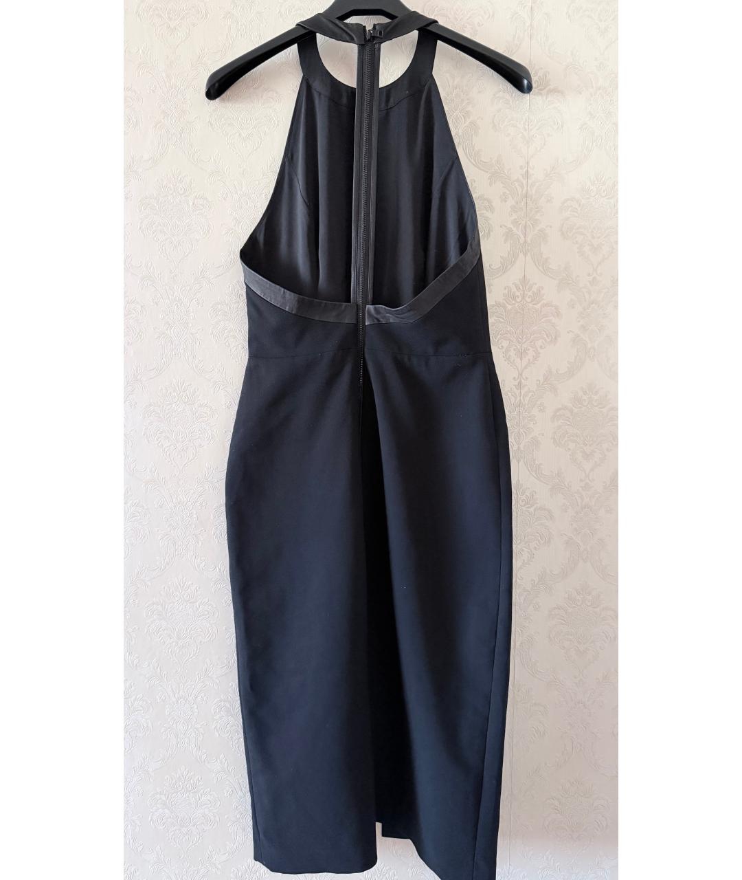 ALICE+OLIVIA Черное ацетатное коктейльное платье, фото 4