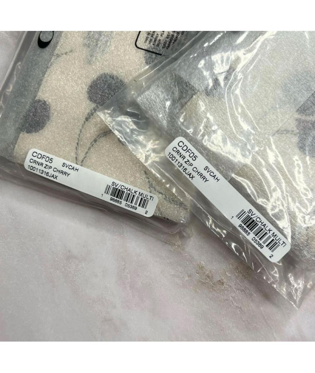 COACH Белый кожаный кошелек, фото 5