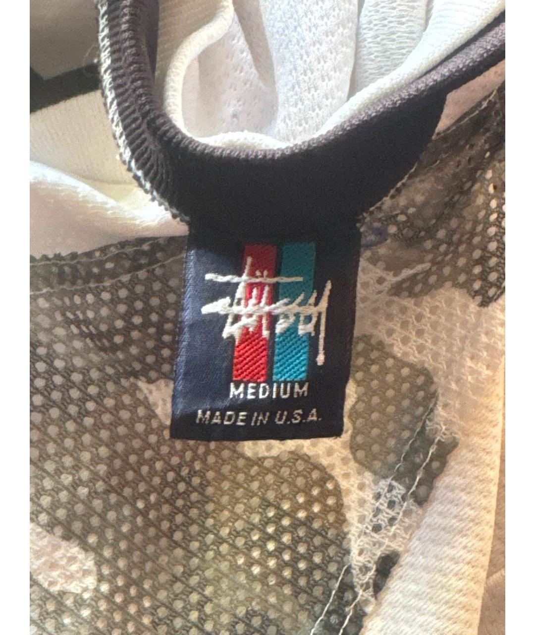 STUSSY Белая хлопковая футболка, фото 4