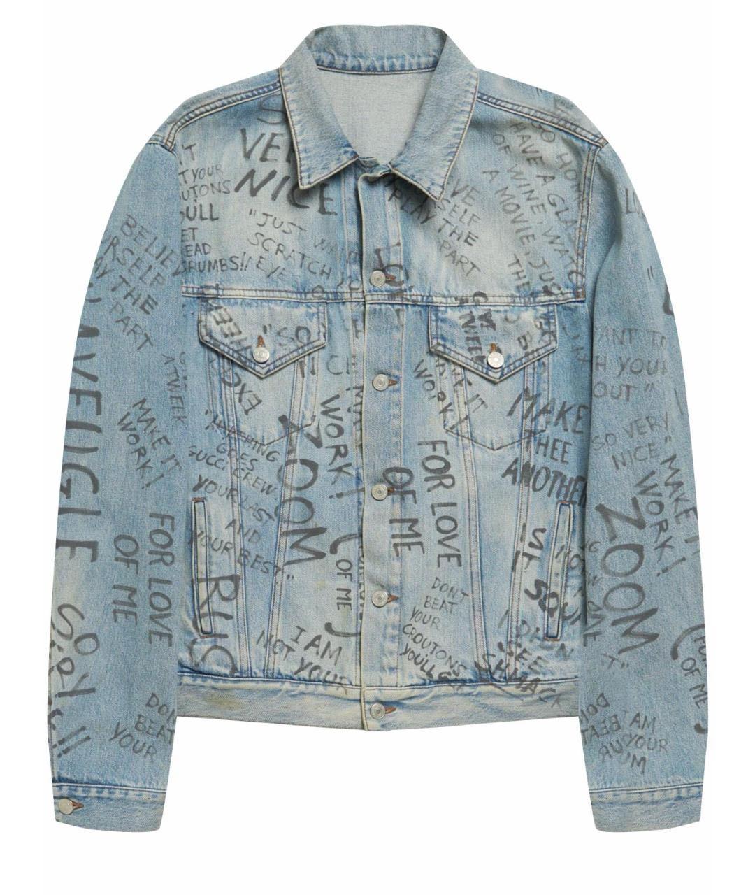 GUCCI Голубая деним куртка, фото 1