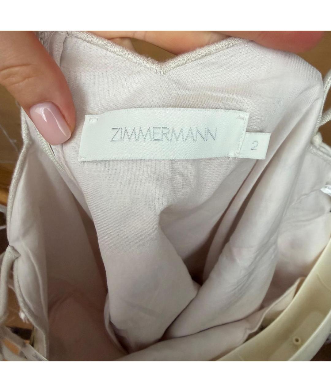 ZIMMERMANN Розовый хлопковый сарафан, фото 3