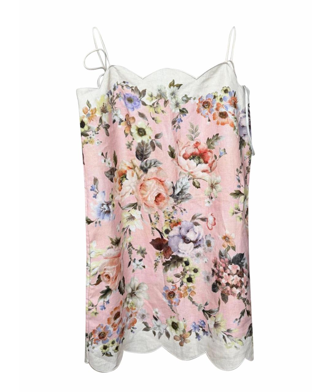 ZIMMERMANN Розовый хлопковый сарафан, фото 1