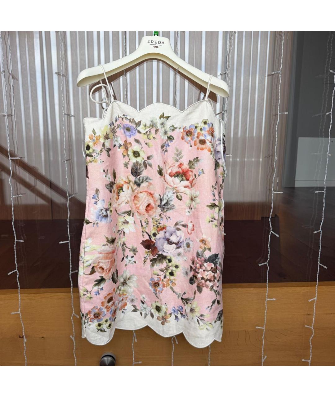 ZIMMERMANN Розовый хлопковый сарафан, фото 5