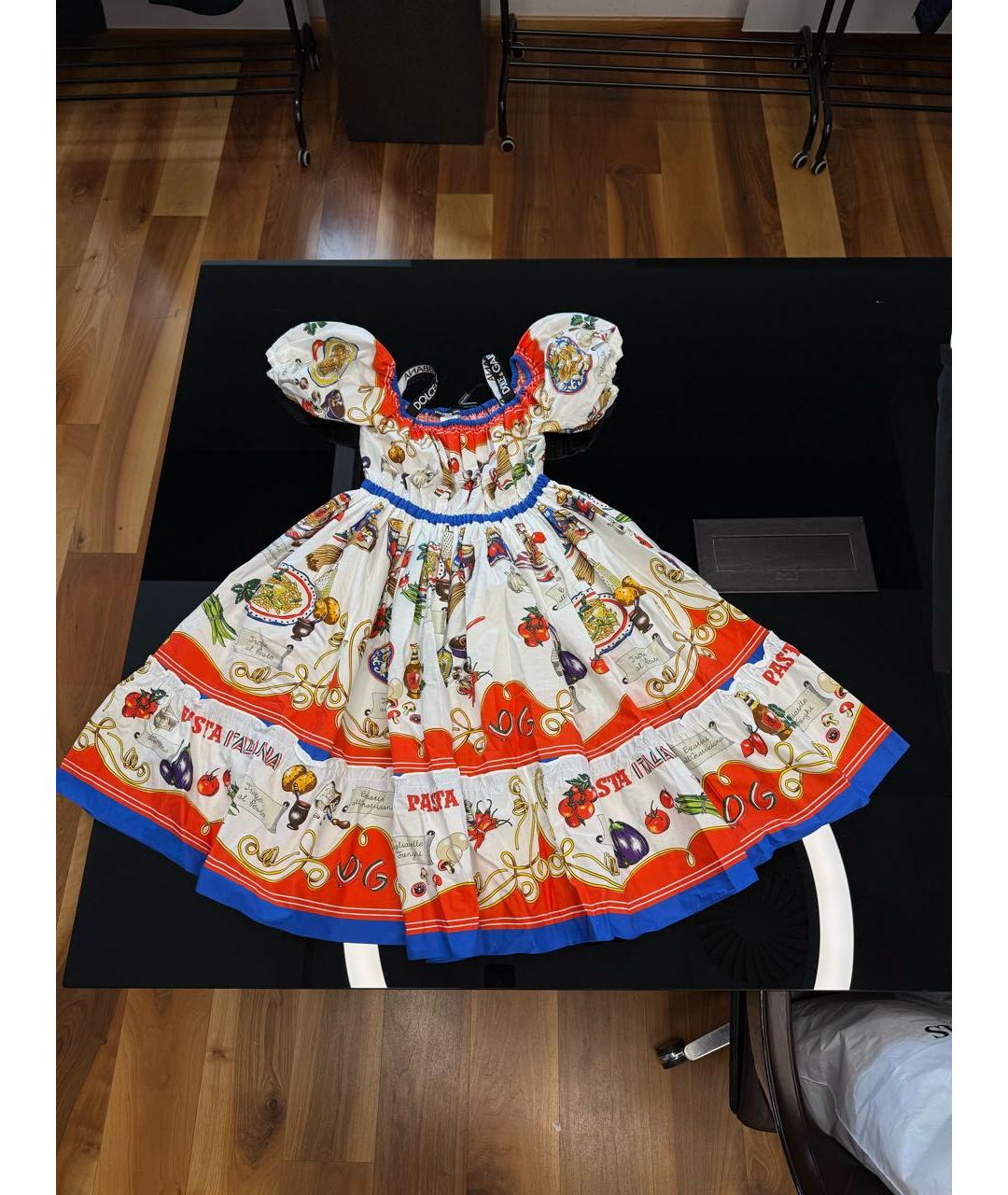 DOLCE&GABBANA Белый хлопковый сарафан, фото 5