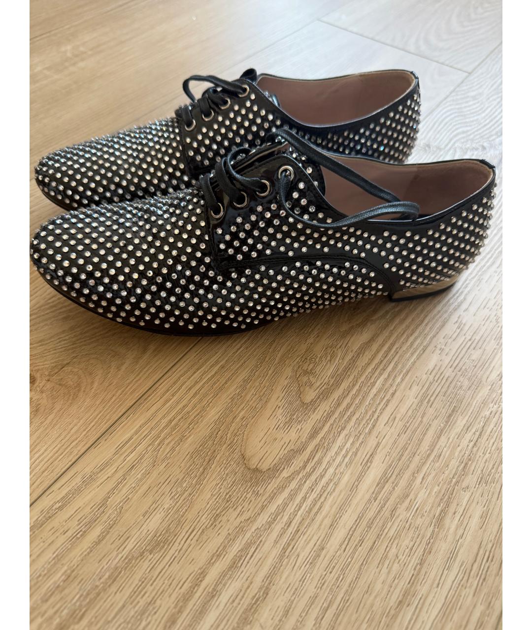 MIU MIU Черные кожаные лоферы, фото 6