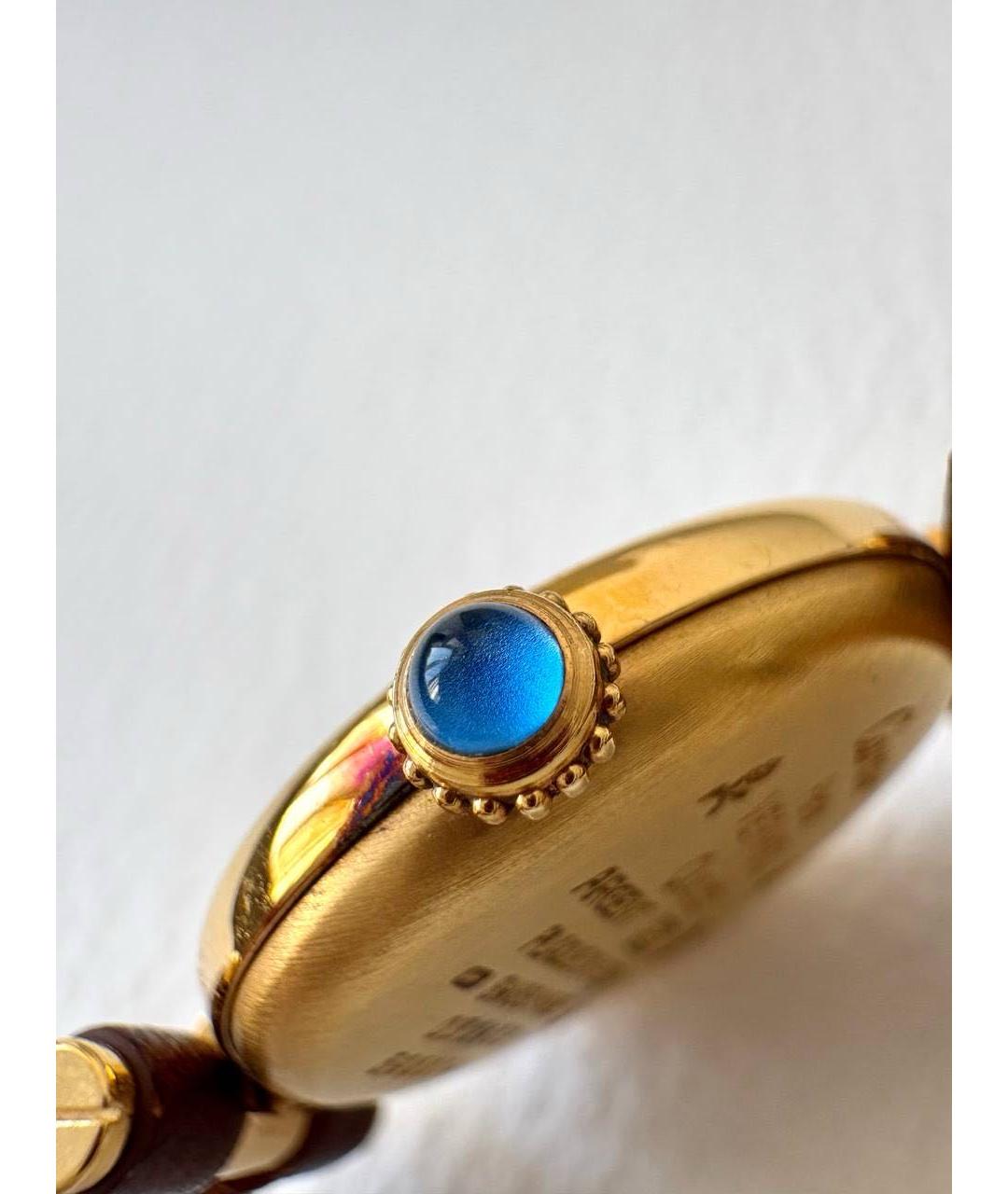 CARTIER Коричневые позолоченные часы, фото 4