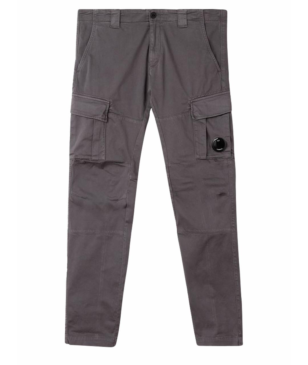 CP COMPANY Антрацитовые хлопковые повседневные брюки, фото 1