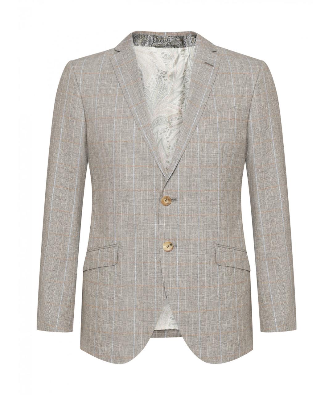 ETRO Бежевый шерстяной пиджак, фото 1