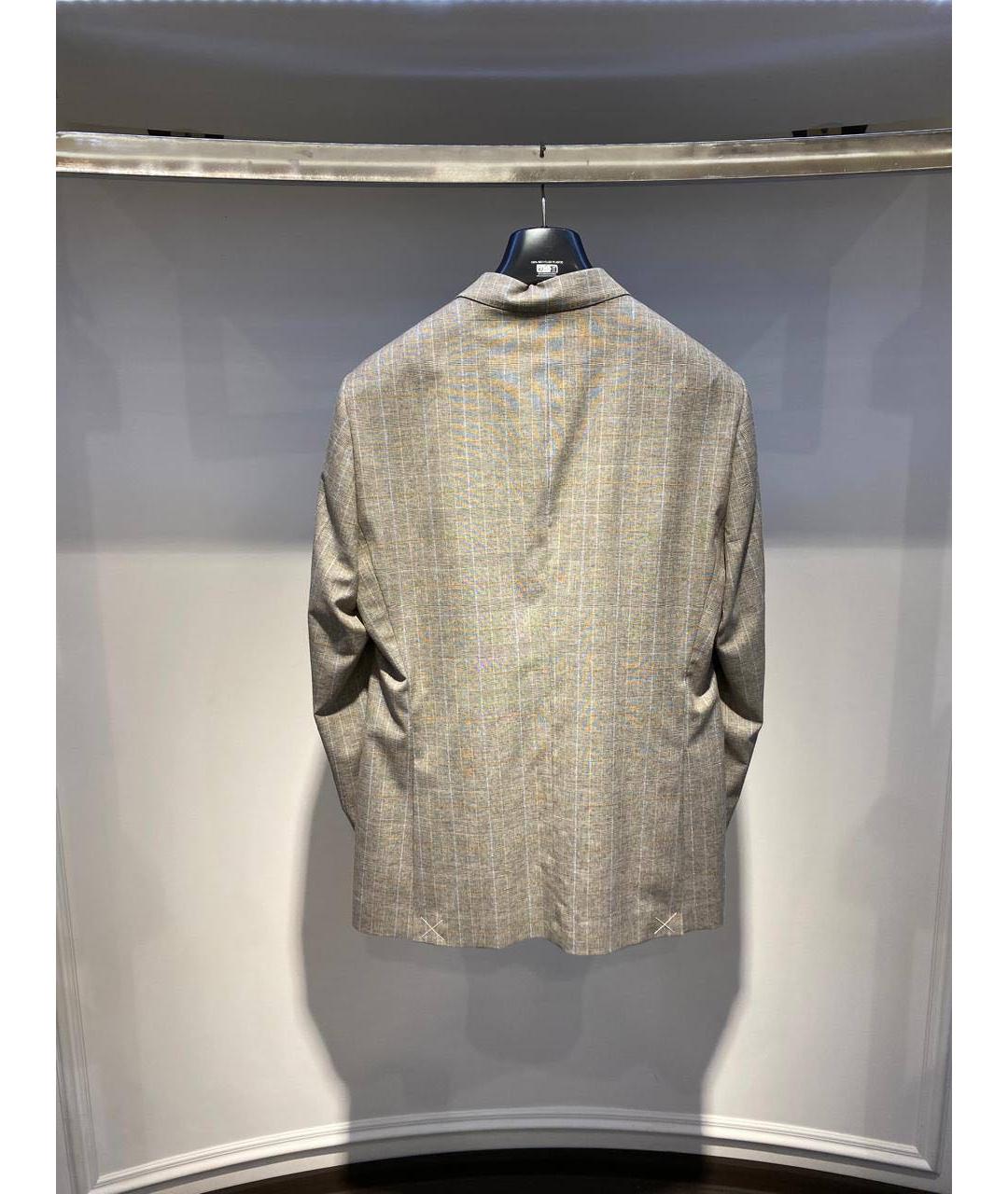 ETRO Бежевый шерстяной пиджак, фото 3