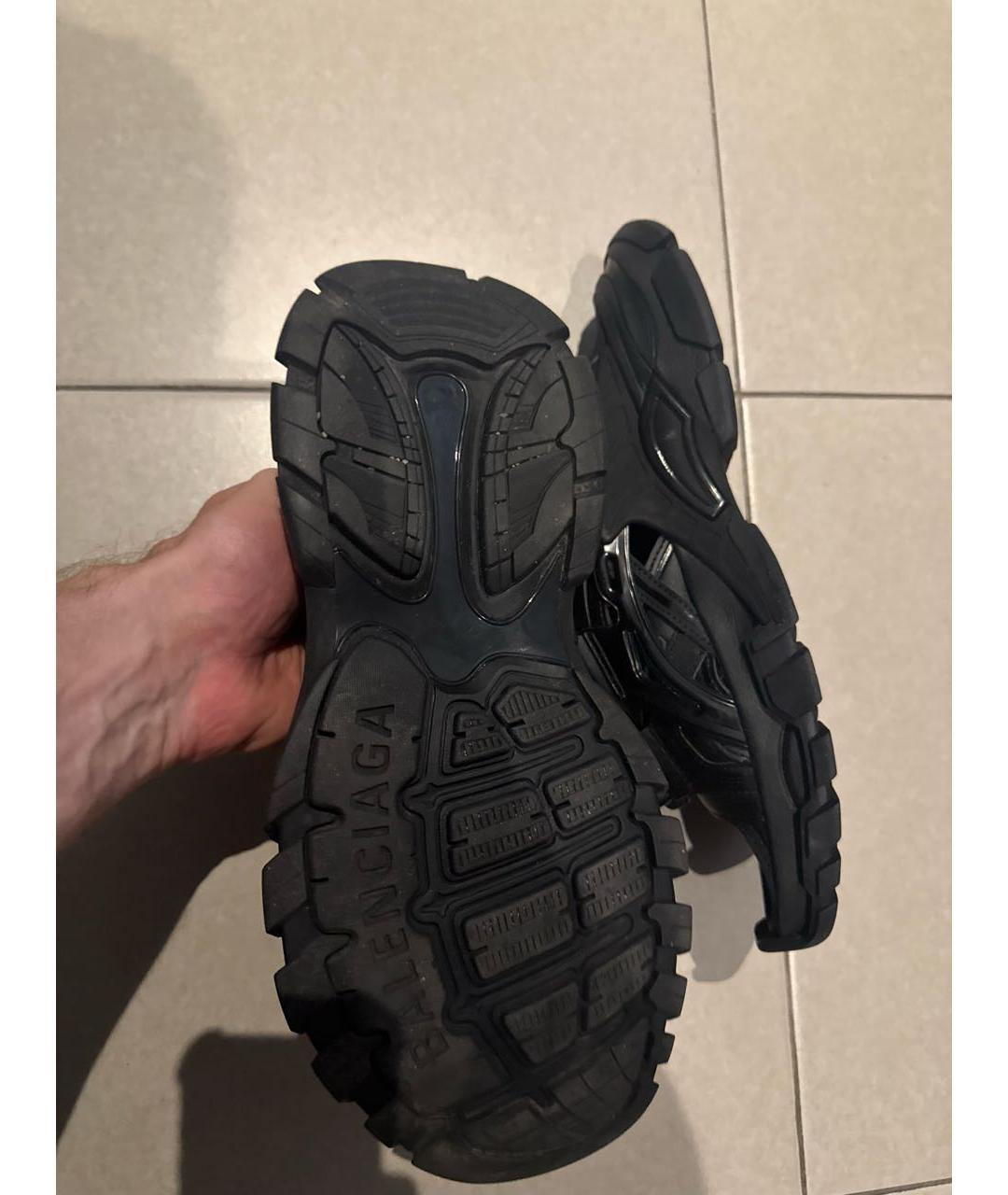 BALENCIAGA Черные кожаные сандалии, фото 6