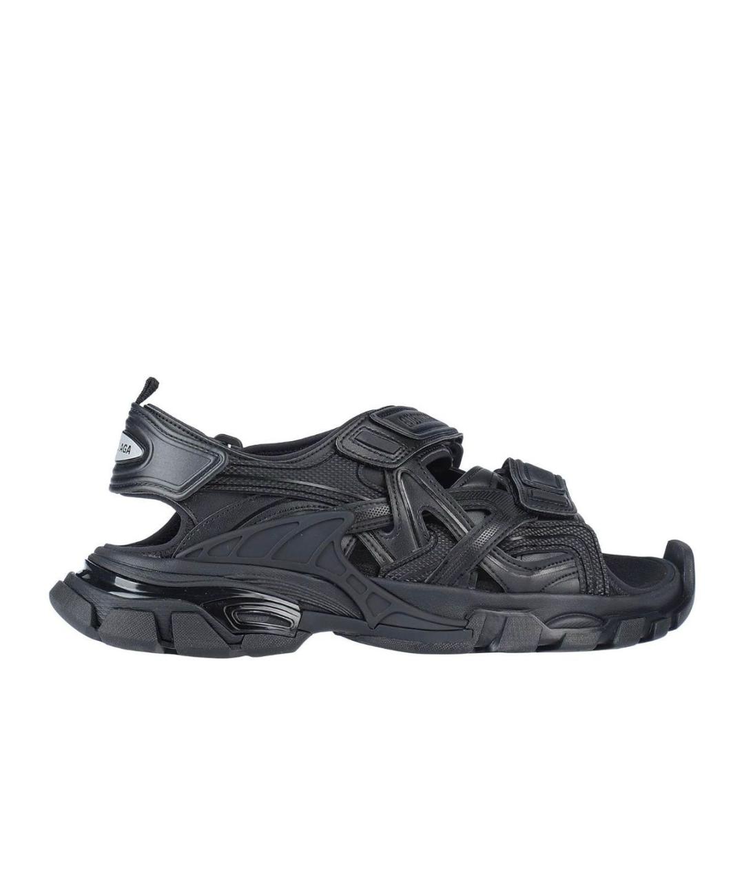 BALENCIAGA Черные кожаные сандалии, фото 8