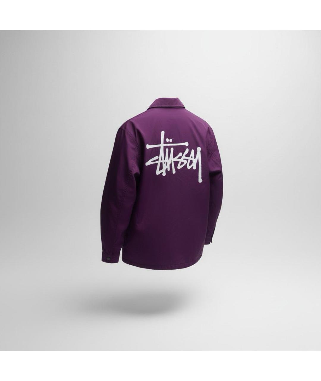 STUSSY Фиолетовая полиэстеровая куртка, фото 2