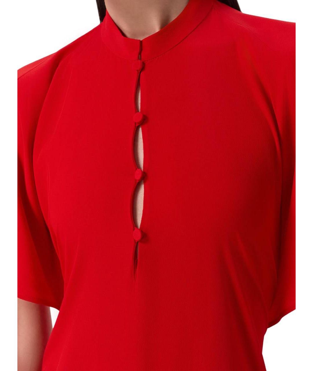 NO. 21 Красное шелковое вечернее платье, фото 4