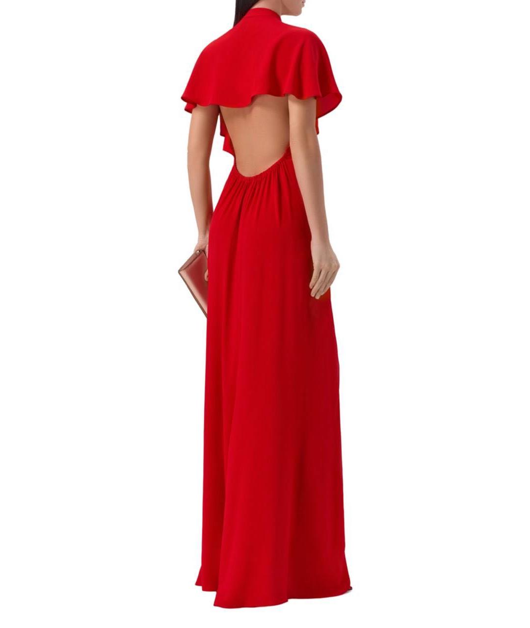 NO. 21 Красное шелковое вечернее платье, фото 3